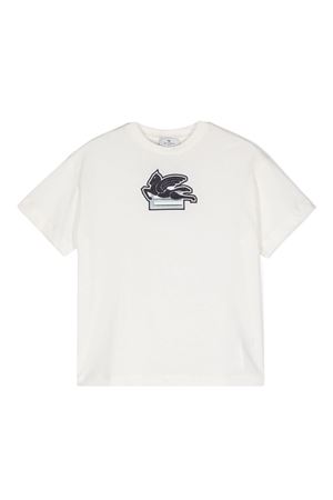 white cotton tshirt ETRO KIDS | GV8P51Z2081101